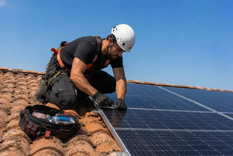 Maintenance et monitoring de panneaux solaires à la Réorthe
